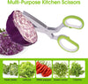5 layer Multifunctional Stainless Steel Scissors